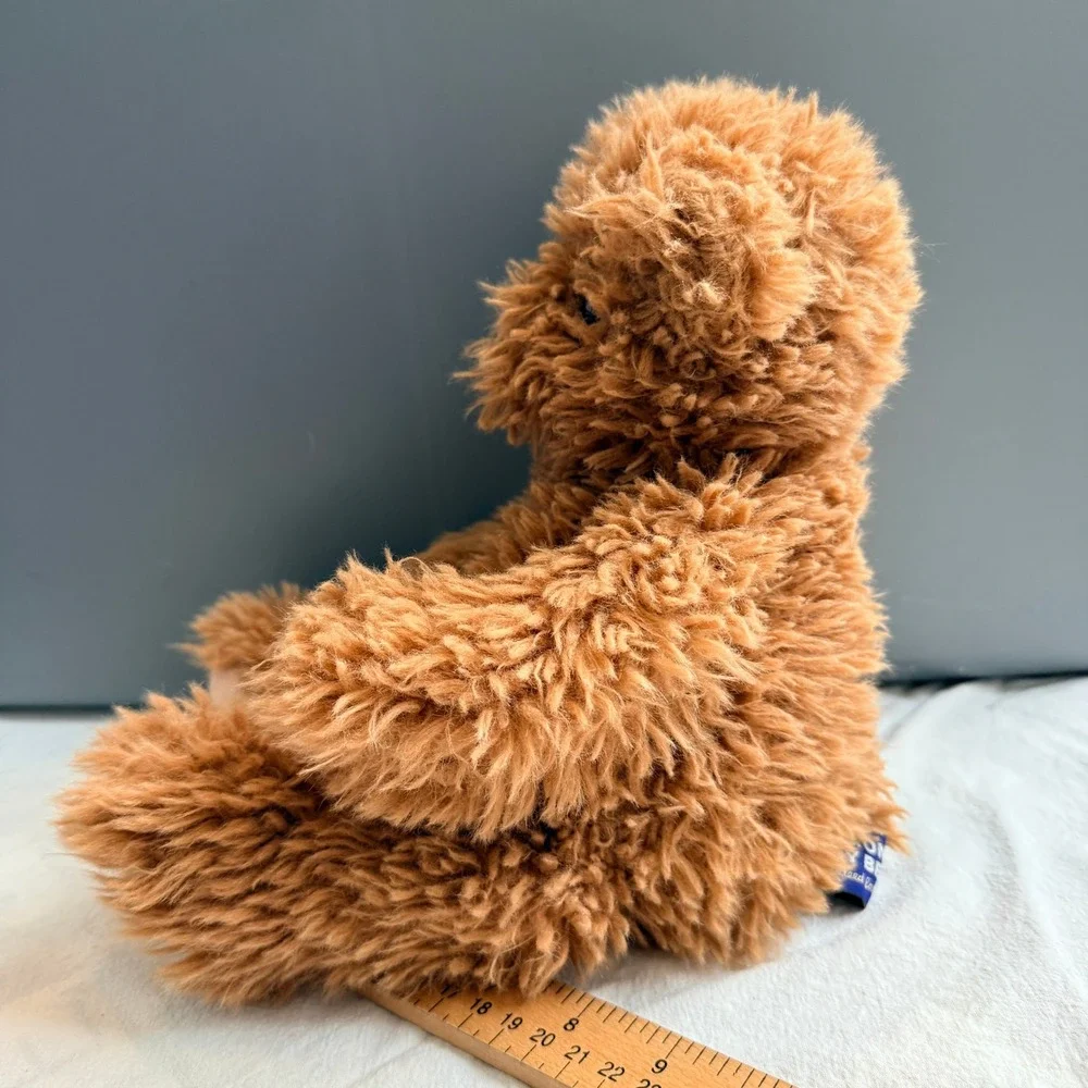 Vermont Teddy Bear Vintage Stuffed Animal Shaggy Plush Brown 12 Inch Hand Made